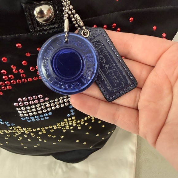 Coach Special Edition Holiday Tote with Multicolored Rhinestones - Picture 7 of 8